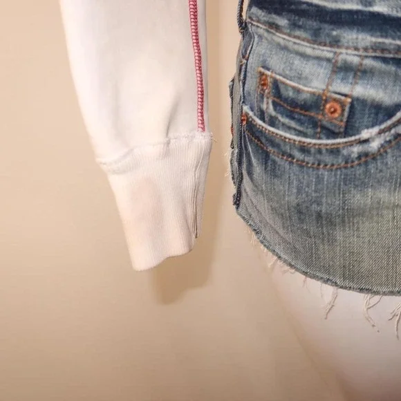 y2k lululemon scuba hoodie red coral airbrush zip up size S - Picture 6 of 7